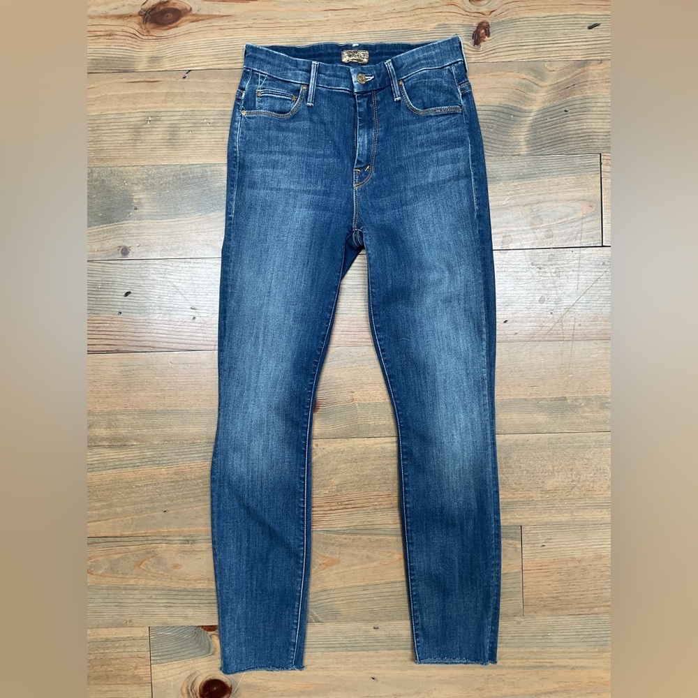 MOTHER HIGH WAISTED LOOKER CROP ANKLE FRAY ‘NOT ROUGH ENOUGH’